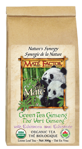 Green Tea Ginseng Yerba Maté 300g Loose Leaf - Organic