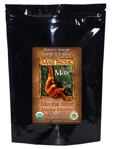Mocha Mint Yerba Maté 100 Tea Bags - Organic