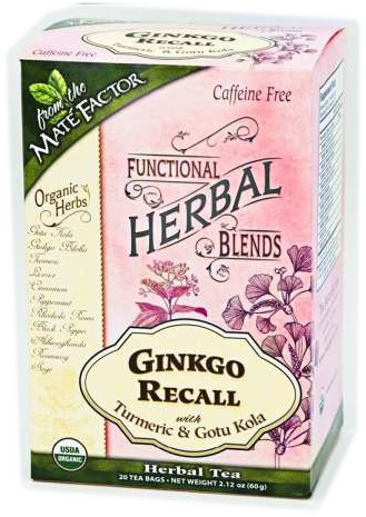 Ginkgo Recall with Turmeric and Gotu Kola Herbal Blend