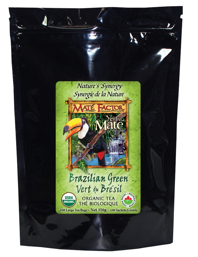 Brazilian Green Yerba Maté 100 Tea Bags - Organic