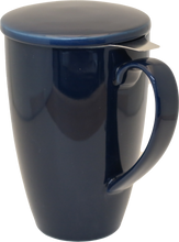 Load image into Gallery viewer, Blue Porcelain Mug &amp; Infuser