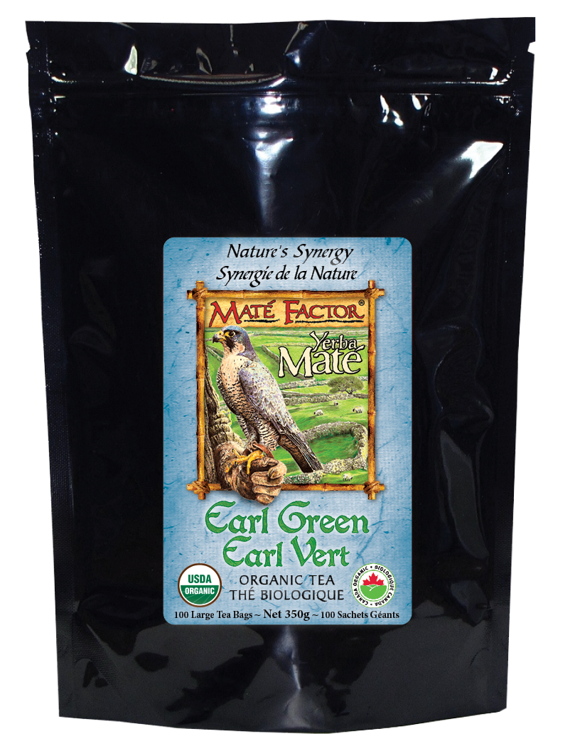 Earl Green Yerba Maté 100 Tea Bags - Organic