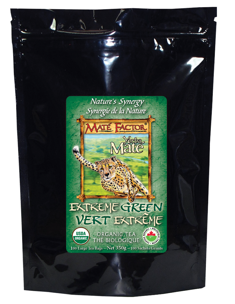 Extreme Green Yerba Maté 100 Tea Bags - Organic