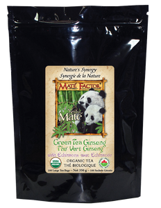 Green Tea Ginseng Yerba Maté 100 Tea Bags - Organic