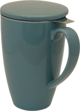Load image into Gallery viewer, Turquoise Porcelain Mug &amp; Infuser