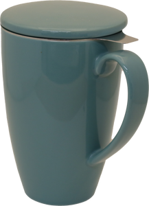 Turquoise Porcelain Mug & Infuser