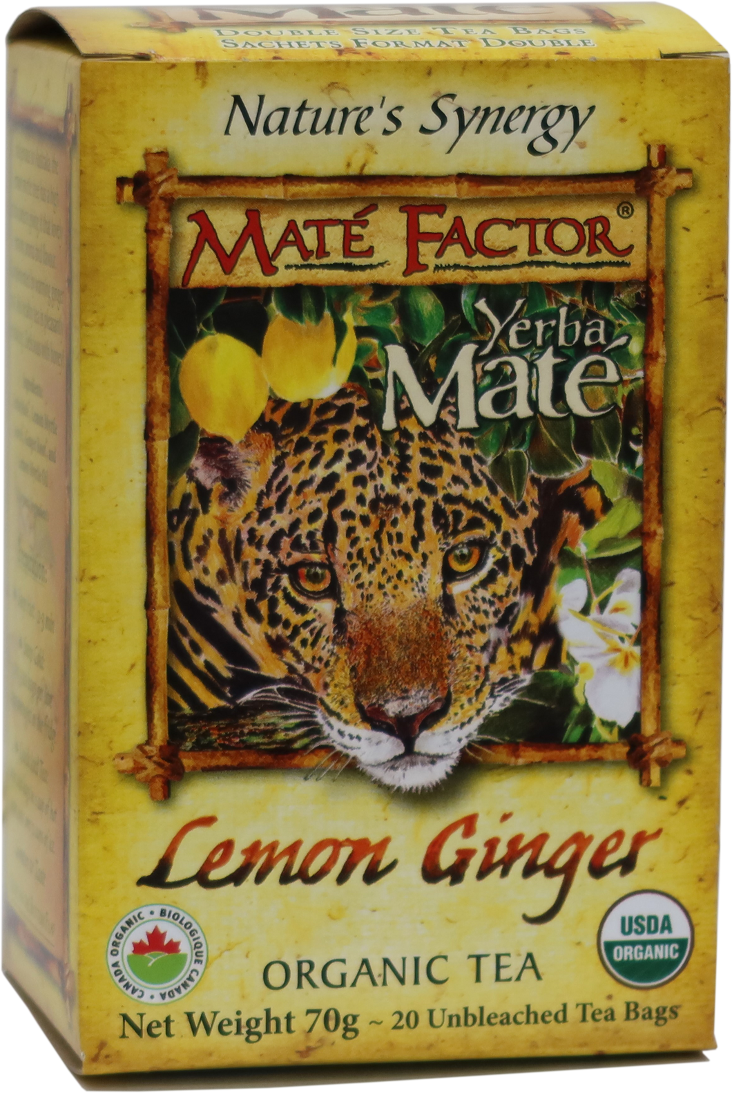 Lemon Ginger Yerba Maté Tea Bags - Organic