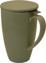 Load image into Gallery viewer, Light Green Porcelain Mug &amp; Infuser