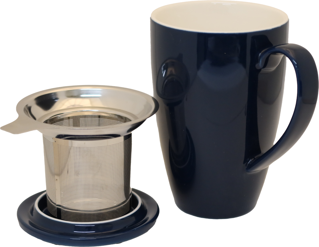 Blue Porcelain Mug & Infuser