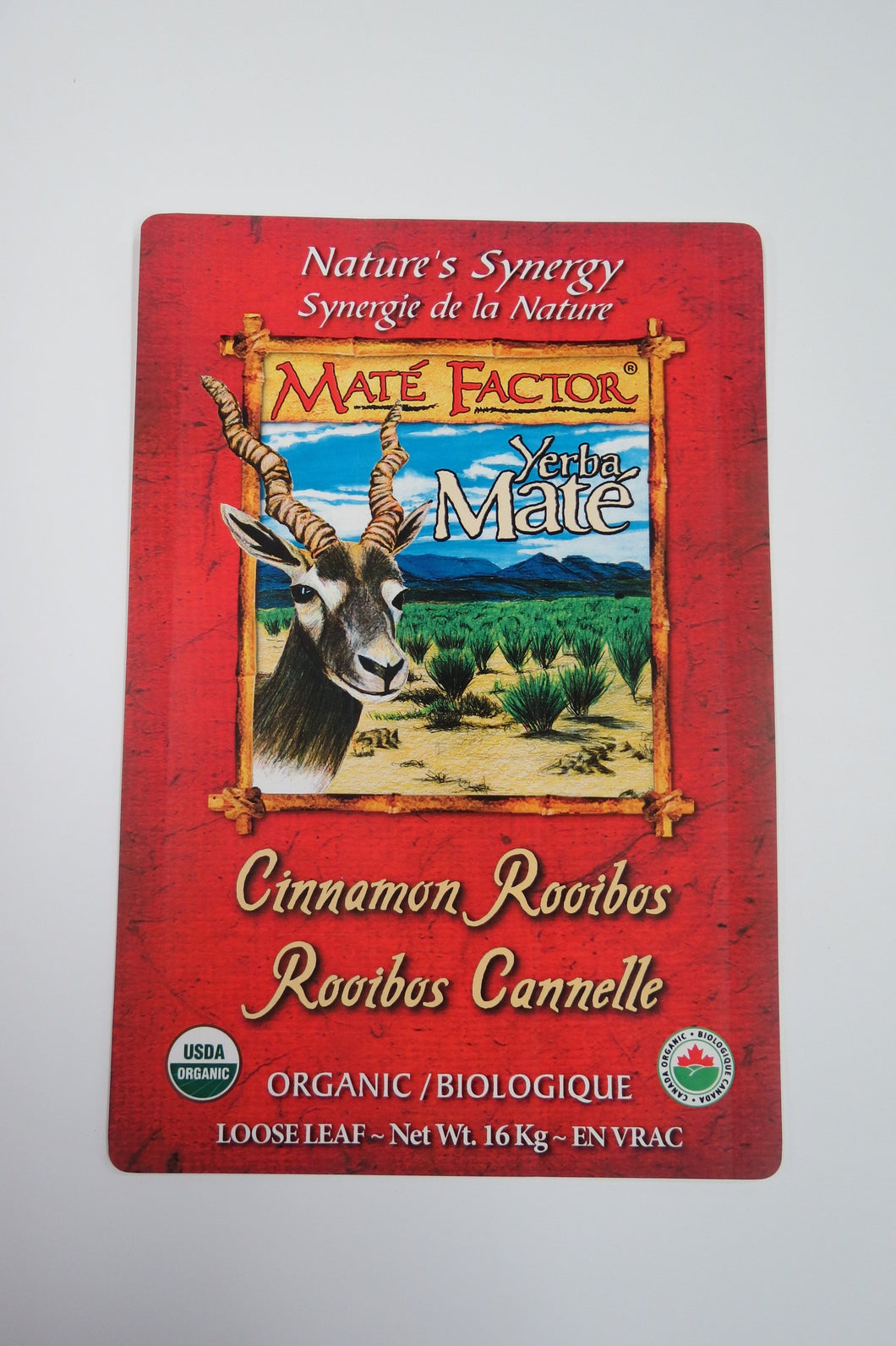 Cinnamon Rooibos Yerba Maté 16 kg Loose Leaf - Organic
